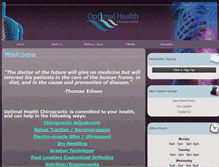 Tablet Screenshot of chiro4optimalhealth.com